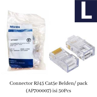 Belden Connector RJ45 Cat5e / pack (AP700007) Isi 50 Pcs